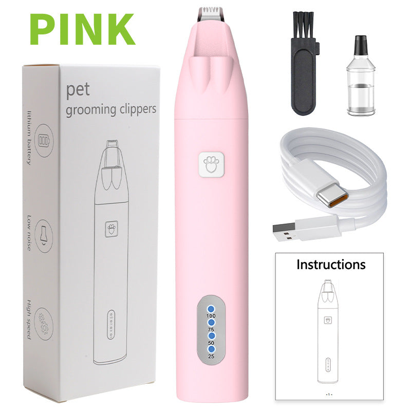 Pet grooming Professional Electric Dog Grooming Clipper Cat Hair Trimmer Low Noise Rechargeable Pet Shaver for Dogs Cats