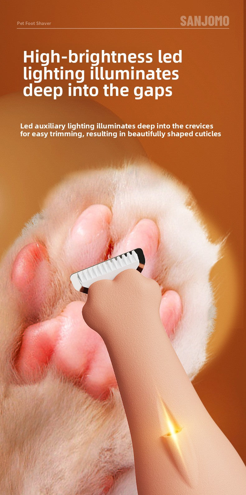 Pet grooming Professional Electric Dog Grooming Clipper Cat Hair Trimmer Low Noise Rechargeable Pet Shaver for Dogs Cats