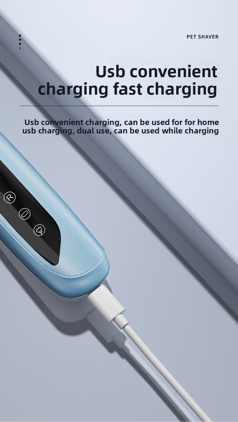 Pet grooming Professional Electric Dog Grooming Clipper Cat Hair Trimmer Low Noise Rechargeable Pet Shaver for Dogs Cats