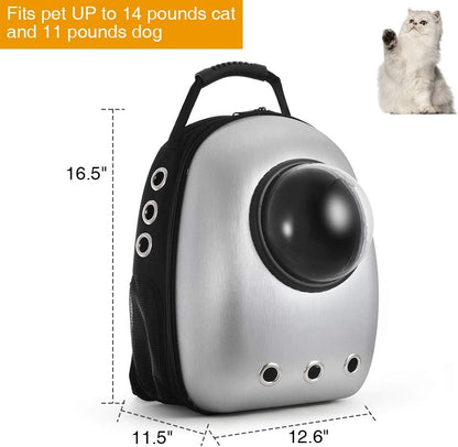 Cat Backpack Portable Travel Pet Carrier,Space Capsule Bubble Design,Waterproof Handbag Backpack for Cat and Small Dog Mutil Colors to Choose