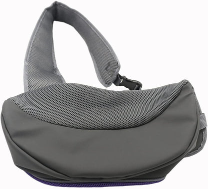 Cat Backpack Pet Dog Sling Carrier, Breathable Mesh Portable Travel Safe Pet Sling Shoulder Bag Carrier with Adjustable Non-Slip Shoulder Strap for Small Dogs Cats Puppy (Small, Black)
