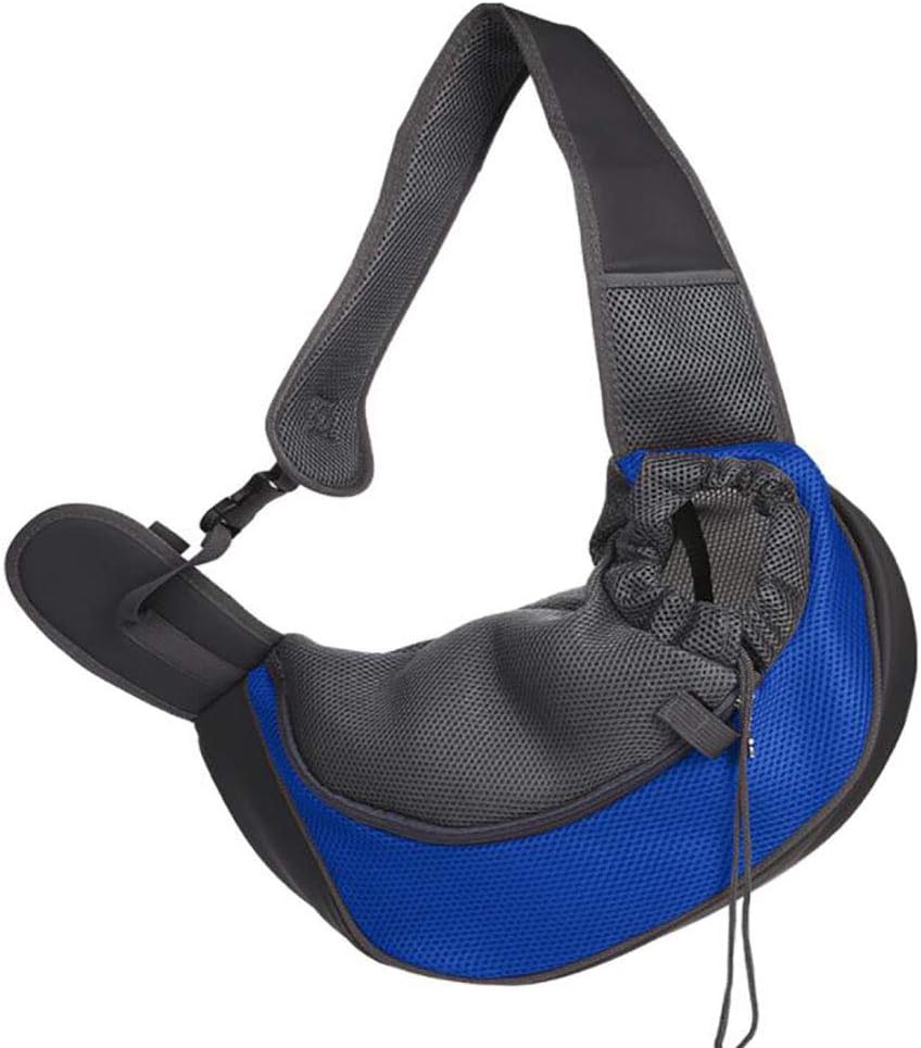 Cat Backpack Pet Dog Sling Carrier, Breathable Mesh Portable Travel Safe Pet Sling Shoulder Bag Carrier with Adjustable Non-Slip Shoulder Strap for Small Dogs Cats Puppy (Small, Black)