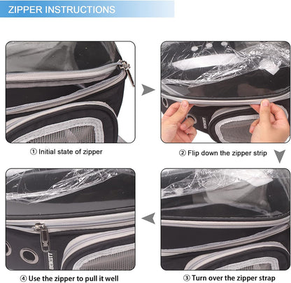 Cat Backpack Carriers Bag, Dog Backpack, Pet Bubble Backpack for Small Cats Puppies Dogs Bunny, Airline-Approved Ventilate Transparent Capsule Backpack for Travel, Hiking and Outdoor Use