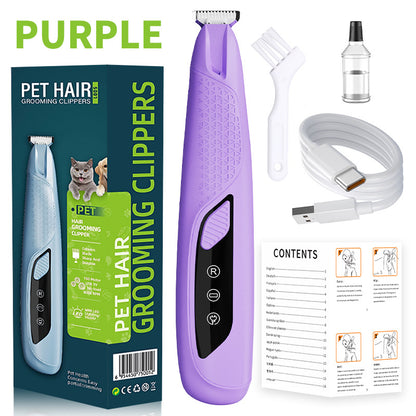 Pet grooming Professional Electric Dog Grooming Clipper Cat Hair Trimmer Low Noise Rechargeable Pet Shaver for Dogs Cats