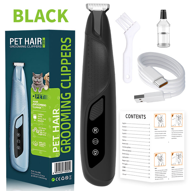 Pet grooming Professional Electric Dog Grooming Clipper Cat Hair Trimmer Low Noise Rechargeable Pet Shaver for Dogs Cats