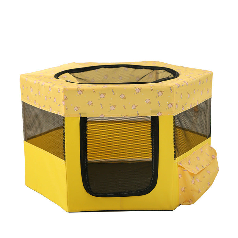 New All in One Foldable Cat Maternity Bed Nest with Fence Tent for Pregnant Cats Pet Supplies