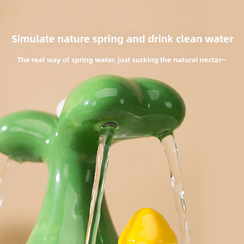 Smart Ceramic Water Dispenser for Cats and Dogs Automatic Pet Fountain with Circulating Fresh Water