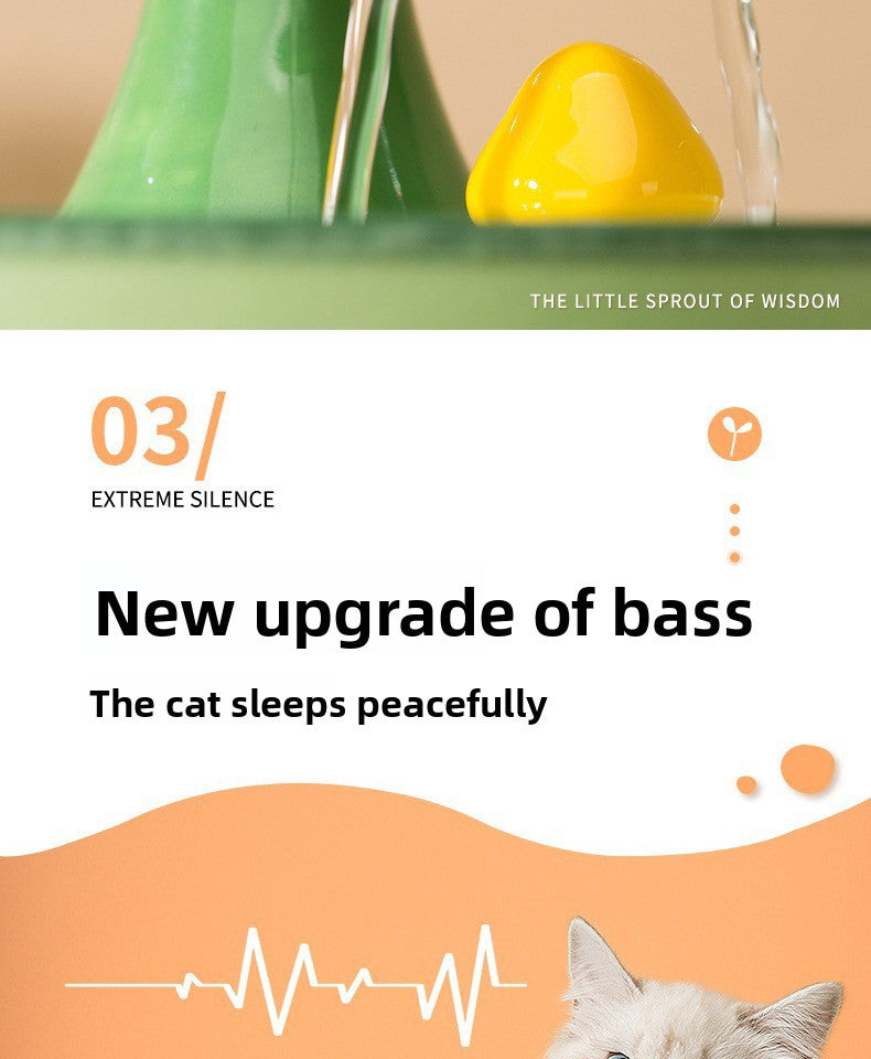 Smart Ceramic Water Dispenser for Cats and Dogs Automatic Pet Fountain with Circulating Fresh Water