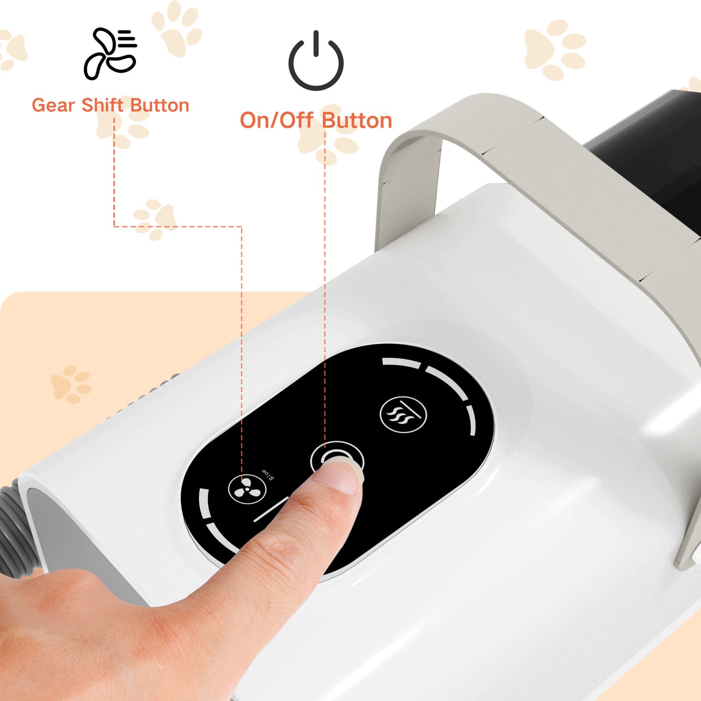 Dog Grooming Vacuum Cleaner Kit 11000PA High Power Pet Hair Remover for Shedding