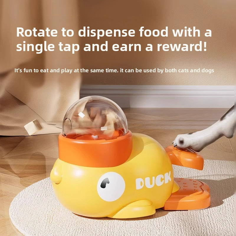 Interactive Pet Toy Treat Dispenser with Freeze Dried Launcher for Dogs Cats Fun Boredom Relief