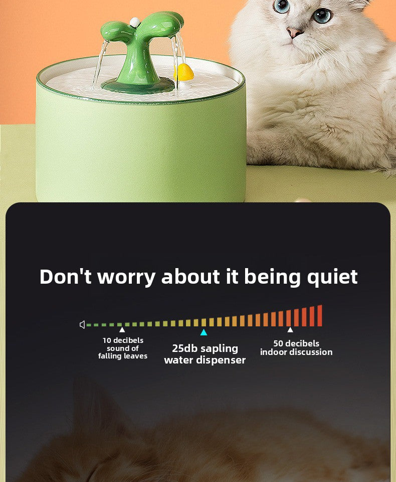 Smart Ceramic Water Dispenser for Cats and Dogs Automatic Pet Fountain with Circulating Fresh Water