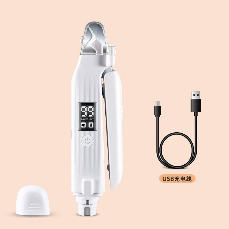 Pet grooming USB Rechargeable Electric Nail Grinder for Cats Dogs 2 in 1 Pet Nail Clipper and Trimmer