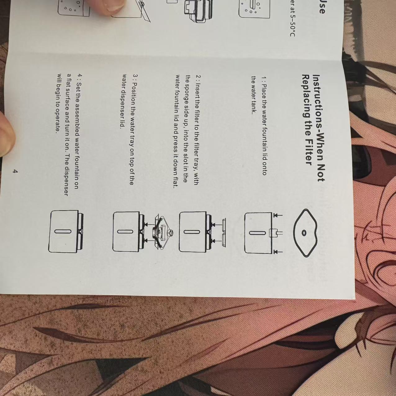 Automatic Pet Water Dispenser Wireless Smart Fountain for Cats and Dogs with Filter