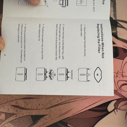 Automatic Pet Water Dispenser Wireless Smart Fountain for Cats and Dogs with Filter