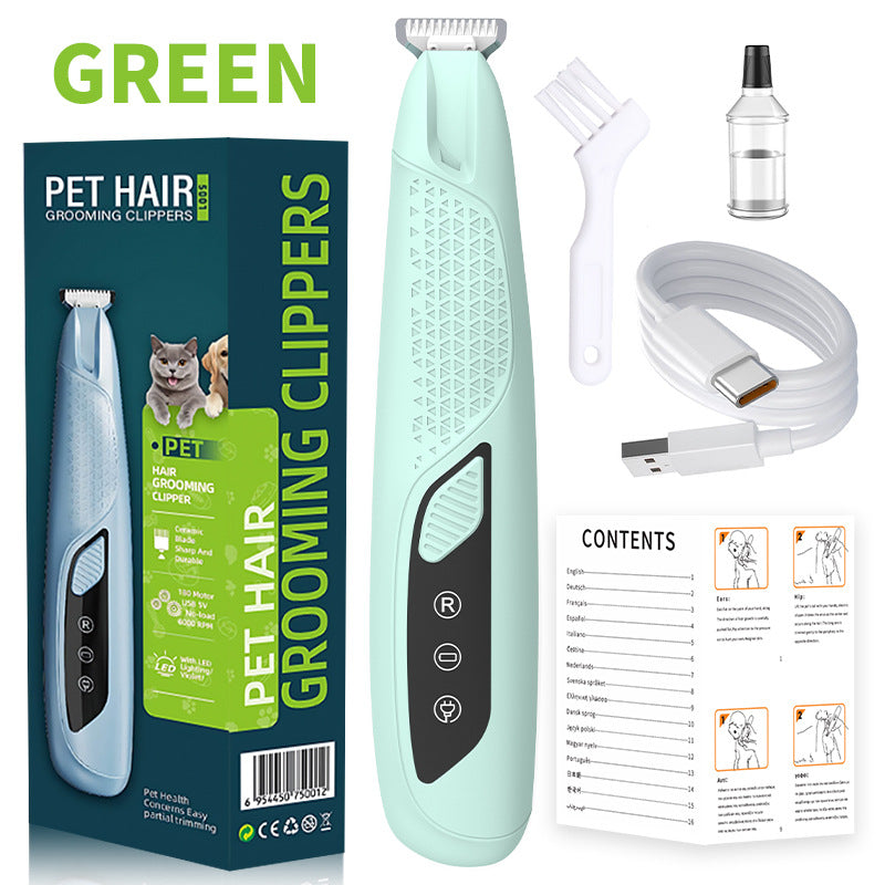Pet grooming Professional Electric Dog Grooming Clipper Cat Hair Trimmer Low Noise Rechargeable Pet Shaver for Dogs Cats