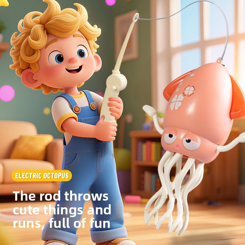 Hot Selling Electric Dancing Octopus Toy Interactive Pet Toy with Motion Sensor Fun and Playful for Cats Dogs