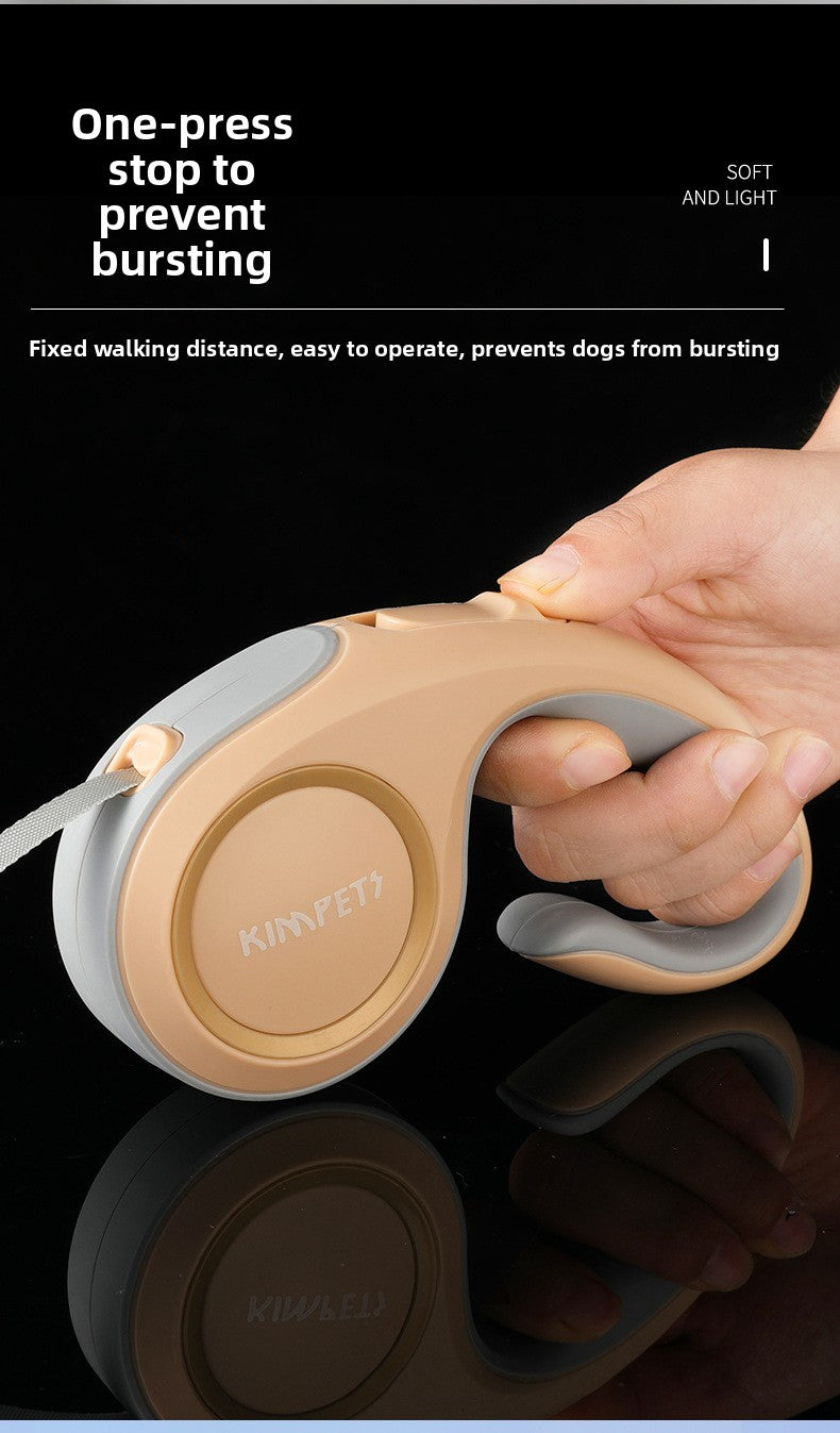 Retractable Dog Leash with Comfortable Handle for Easy Walking and Training