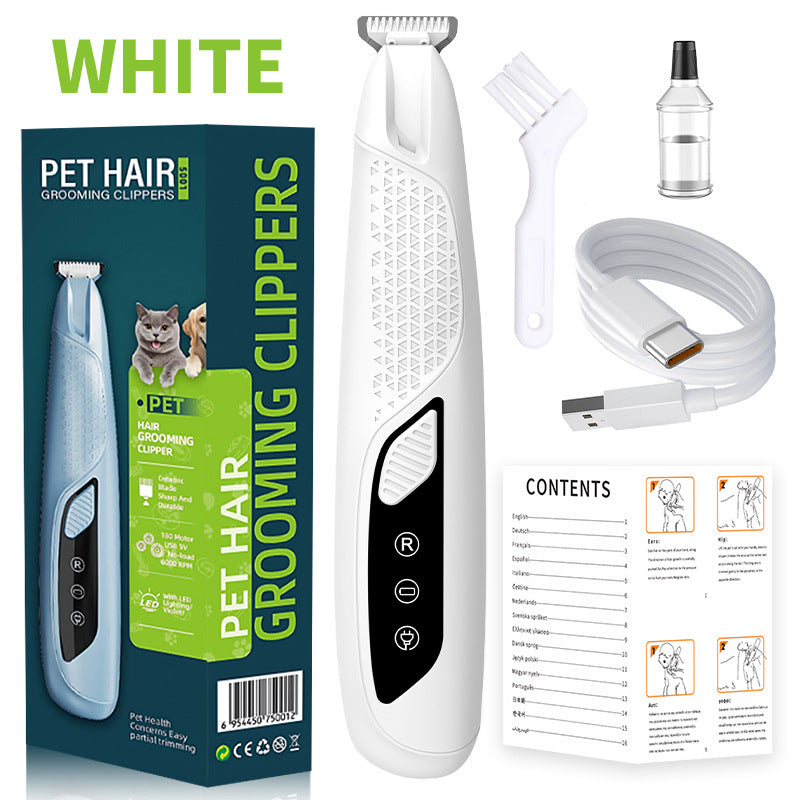 Pet grooming Professional Electric Dog Grooming Clipper Cat Hair Trimmer Low Noise Rechargeable Pet Shaver for Dogs Cats