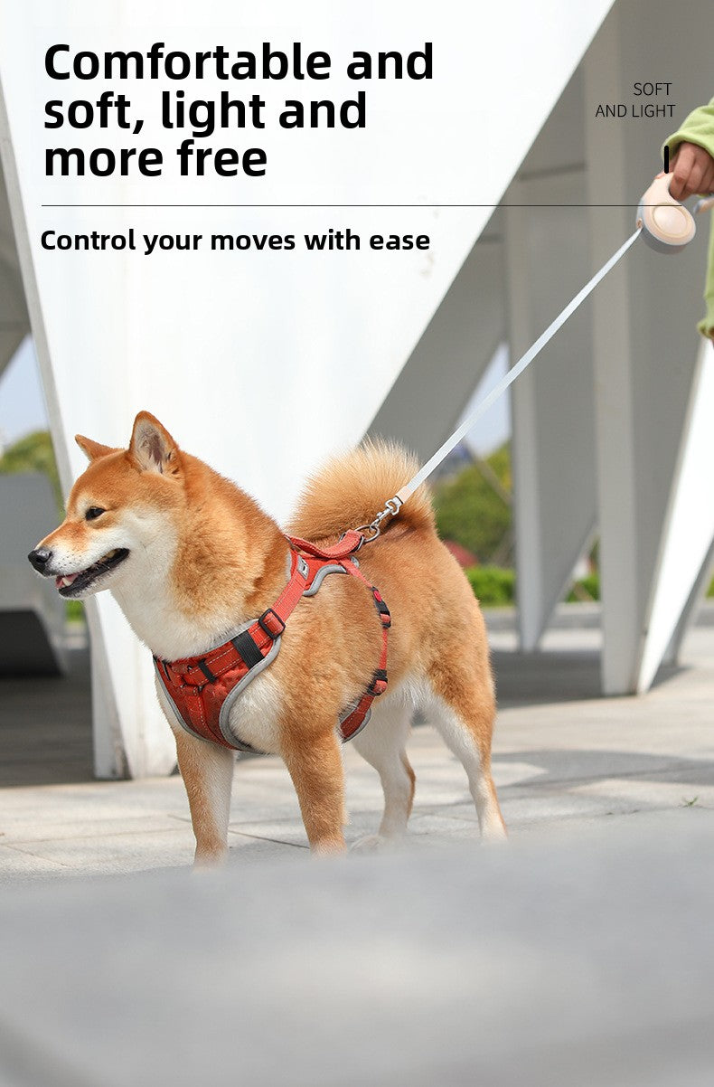 Retractable Dog Leash with Comfortable Handle for Easy Walking and Training