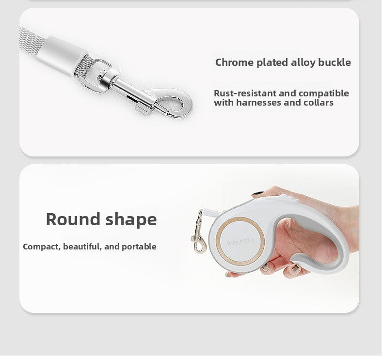 Retractable Dog Leash with Comfortable Handle for Easy Walking and Training