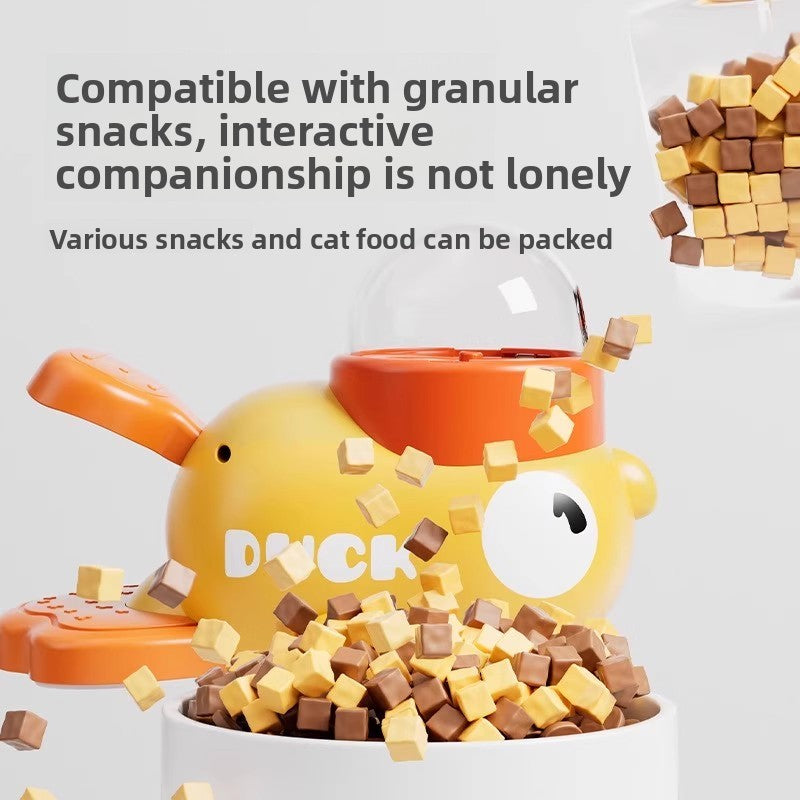 Interactive Pet Toy Treat Dispenser with Freeze Dried Launcher for Dogs Cats Fun Boredom Relief