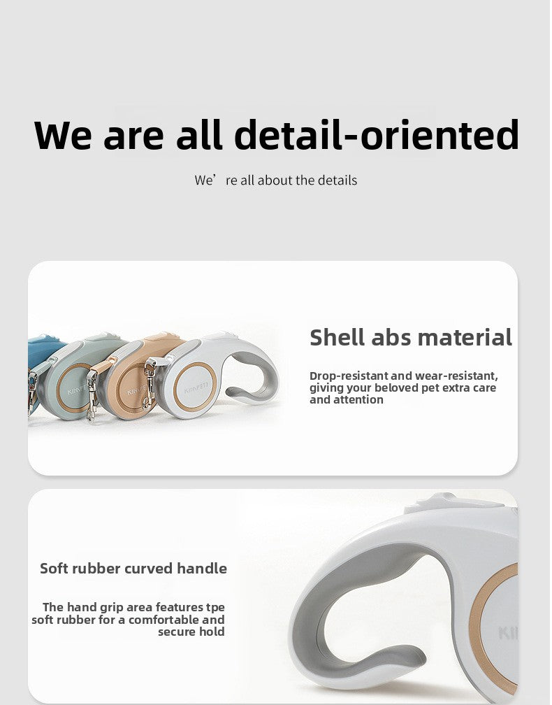 Retractable Dog Leash with Comfortable Handle for Easy Walking and Training