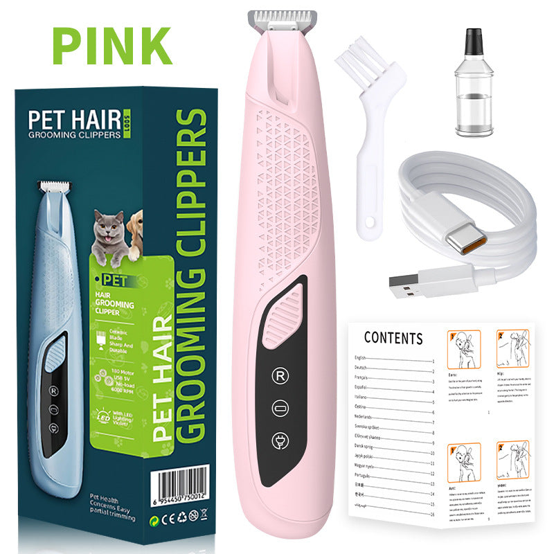 Pet grooming Professional Electric Dog Grooming Clipper Cat Hair Trimmer Low Noise Rechargeable Pet Shaver for Dogs Cats