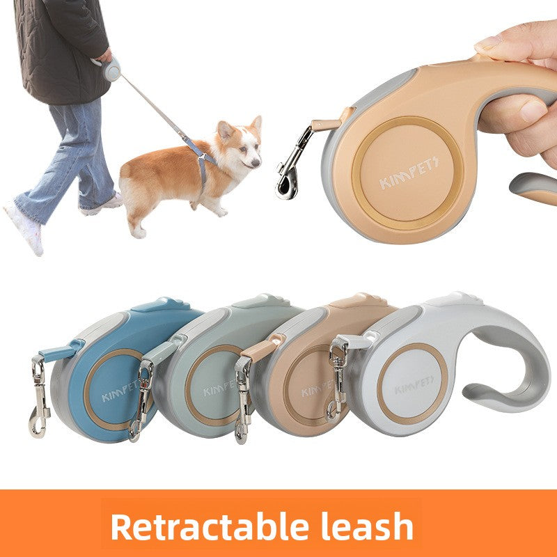 Retractable Dog Leash with Comfortable Handle for Easy Walking and Training