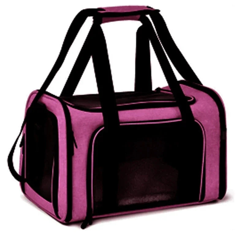 Portable Dog Cat Carrier Bag Soft Side Backpack Pet Carriers Dog Travel Bags Airline Approved Transport  Outgoing Pets Handbag Cat Backpack
