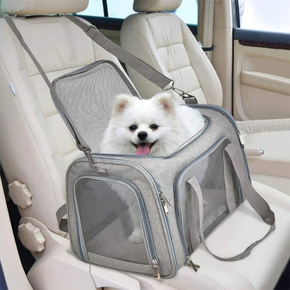 Portable Dog Cat Carrier Bag Soft Side Backpack Pet Carriers Dog Travel Bags Airline Approved Transport  Outgoing Pets Handbag Cat Backpack