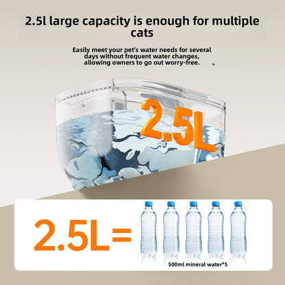 Automatic Water Dispenser for Cats Smart Pet Fountain with Filtration System Flowing Fresh Water