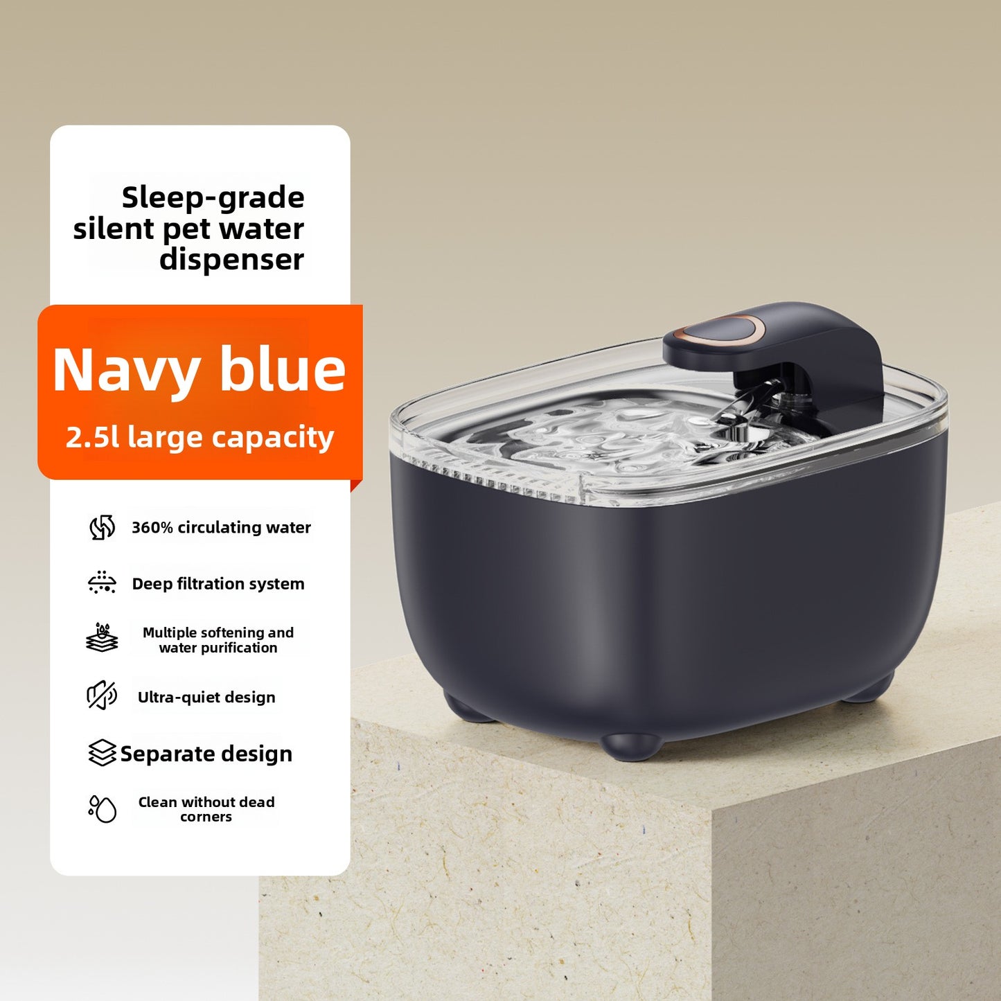 Automatic Water Dispenser for Cats Smart Pet Fountain with Filtration System Flowing Fresh Water