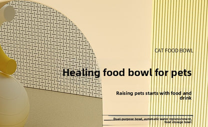 Automatic Cat Feeder and Water Fountain Combo for Pets Smart Dog Food Dispenser with Bowl