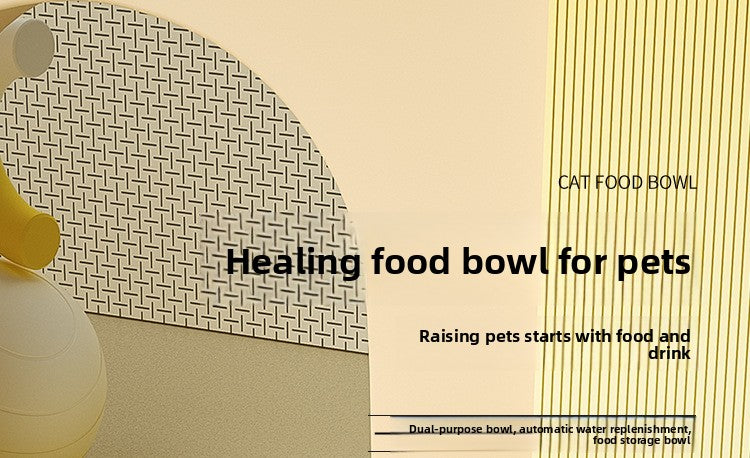 Automatic Cat Feeder and Water Fountain Combo for Pets Smart Dog Food Dispenser with Bowl