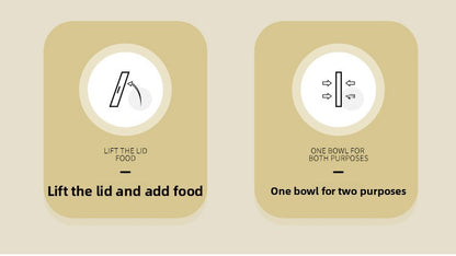 Automatic Cat Feeder and Water Fountain Combo for Pets Smart Dog Food Dispenser with Bowl