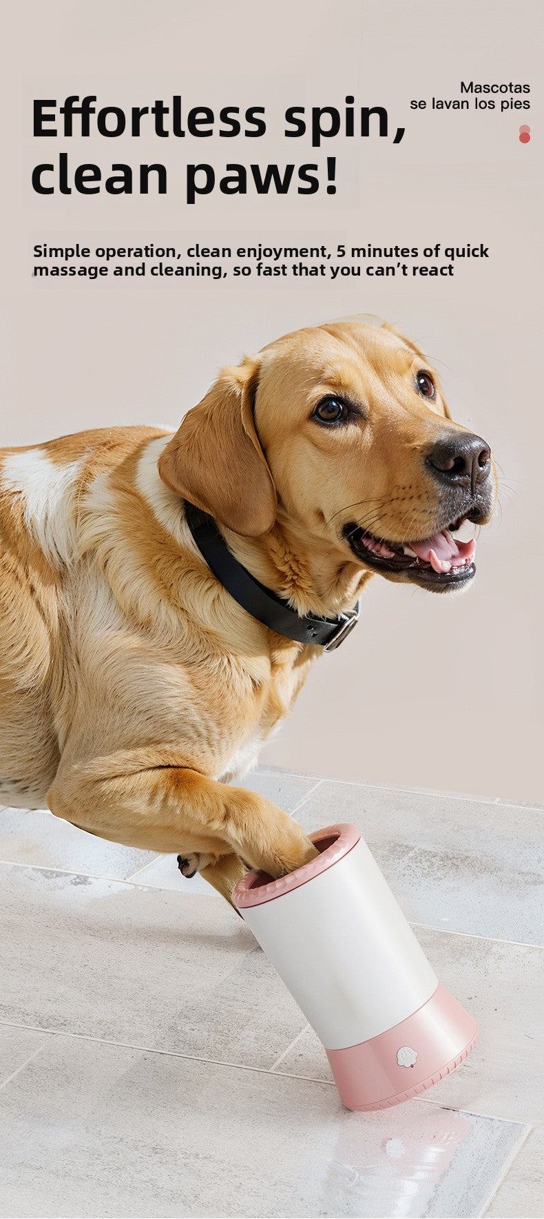 Pet Foot Cleaning Cup Portable Dog Cat Paw Washer Grooming Tool for Bathing Pets