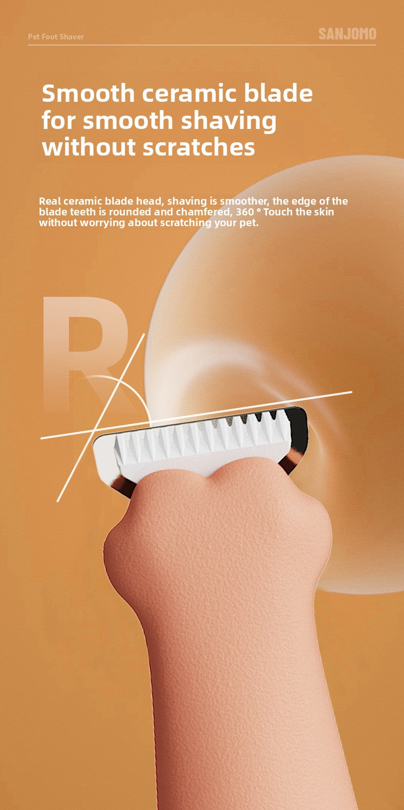 Pet grooming Professional Electric Dog Grooming Clipper Cat Hair Trimmer Low Noise Rechargeable Pet Shaver for Dogs Cats