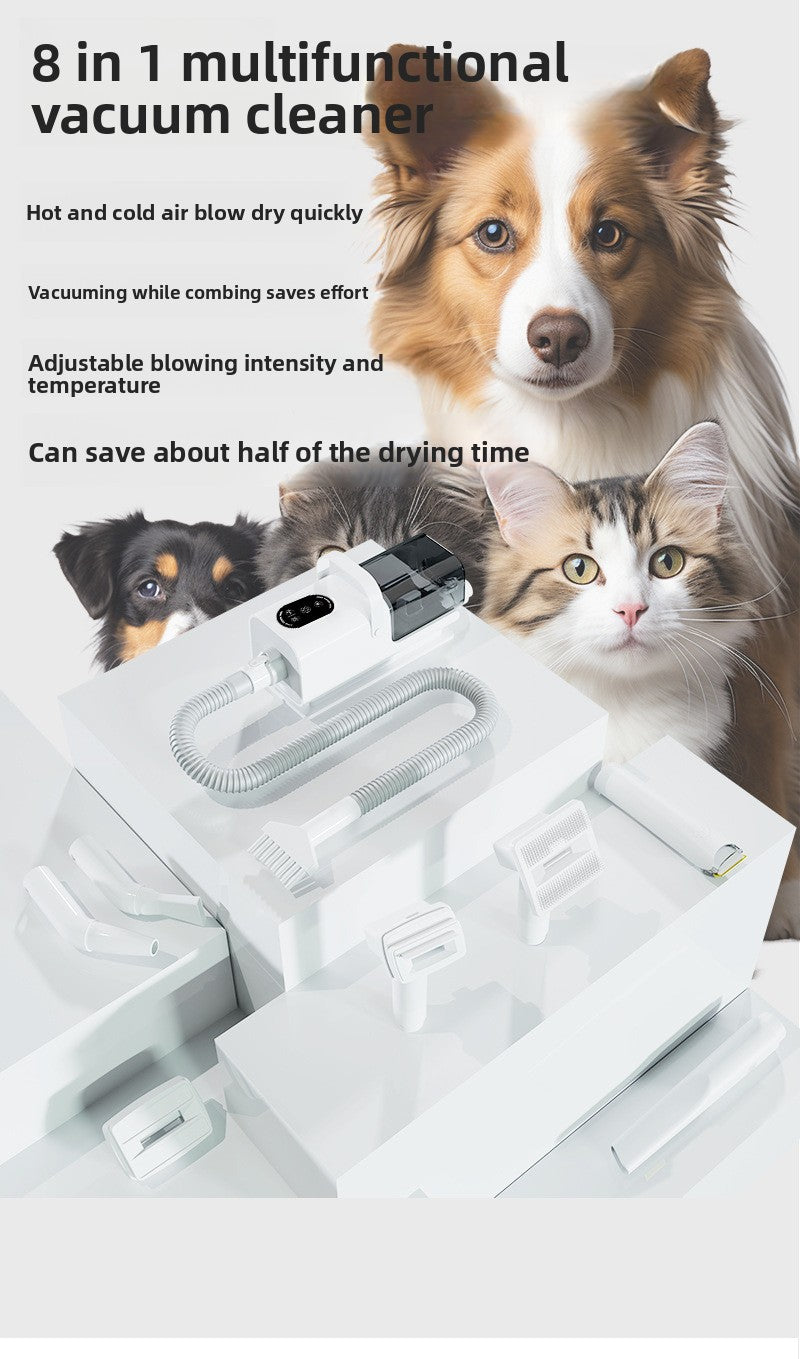 Dog Grooming Vacuum Cleaner Kit 11000PA High Power Pet Hair Remover for Shedding