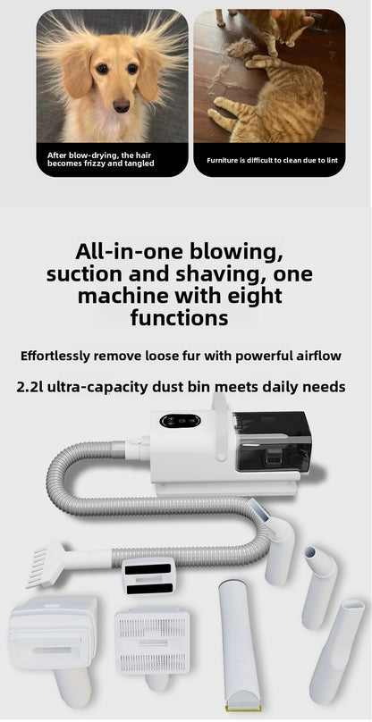 Dog Grooming Vacuum Cleaner Kit 11000PA High Power Pet Hair Remover for Shedding