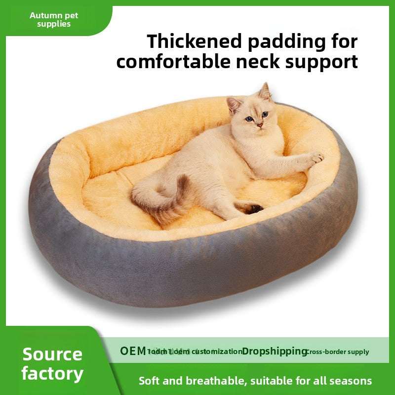 Winter Warm Thickened Dog Bed Cat Nest Chew Resistant Pet Mat for Cold Weather