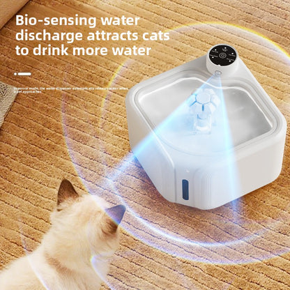 Automatic Pet Water Dispenser Wireless Smart Fountain for Cats and Dogs with Filter