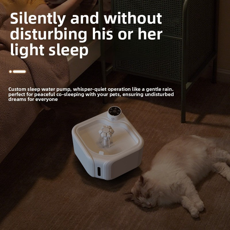 Automatic Pet Water Dispenser Wireless Smart Fountain for Cats and Dogs with Filter