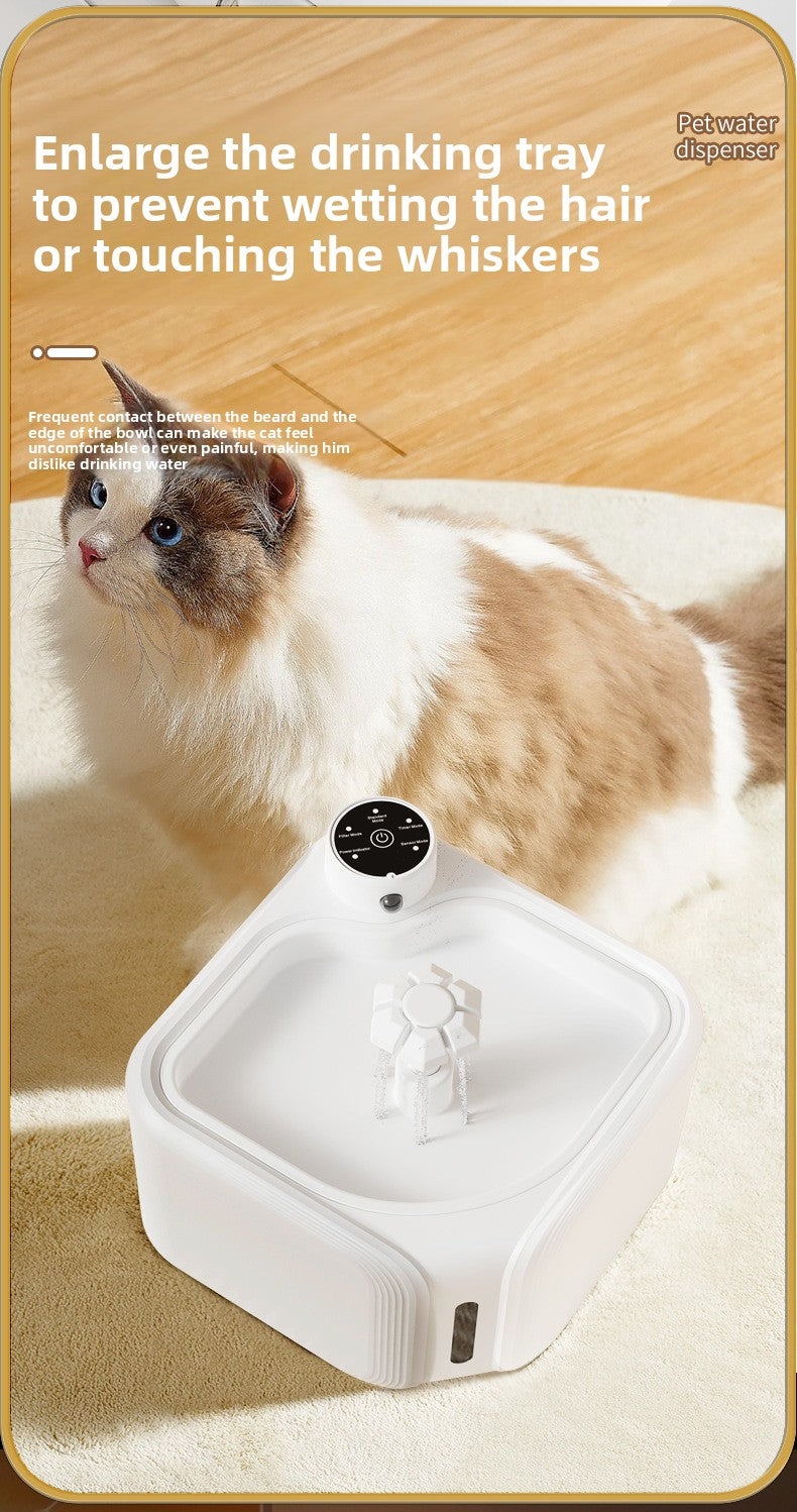 Automatic Pet Water Dispenser Wireless Smart Fountain for Cats and Dogs with Filter