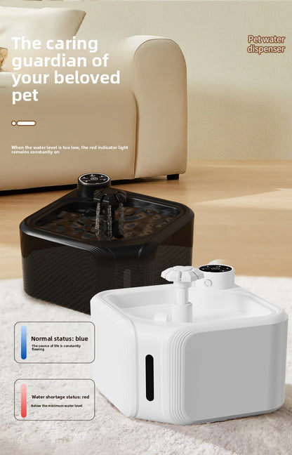 Automatic Pet Water Dispenser Wireless Smart Fountain for Cats and Dogs with Filter