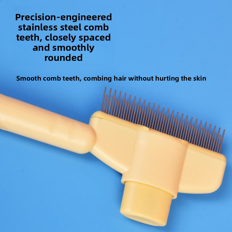 Pet Hair Care Brush for Dogs and Cats Universal Grooming Tool Removes Loose Fur and Tangles