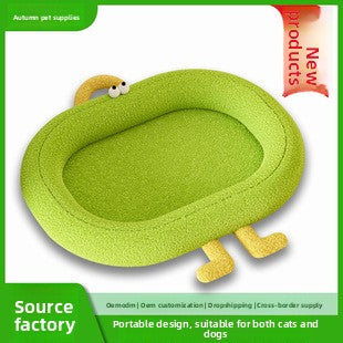 All Season Cat Bed Winter Warm Cat Sofa Cushion Pet Nest for Indoor Cats Cozy Sleeping Pad