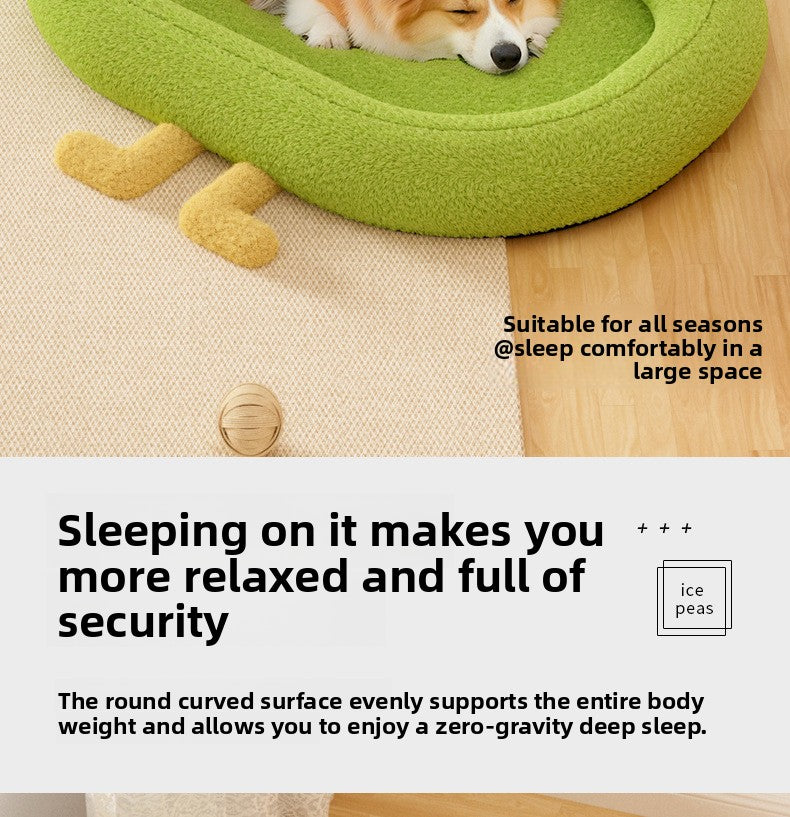 All Season Cat Bed Winter Warm Cat Sofa Cushion Pet Nest for Indoor Cats Cozy Sleeping Pad