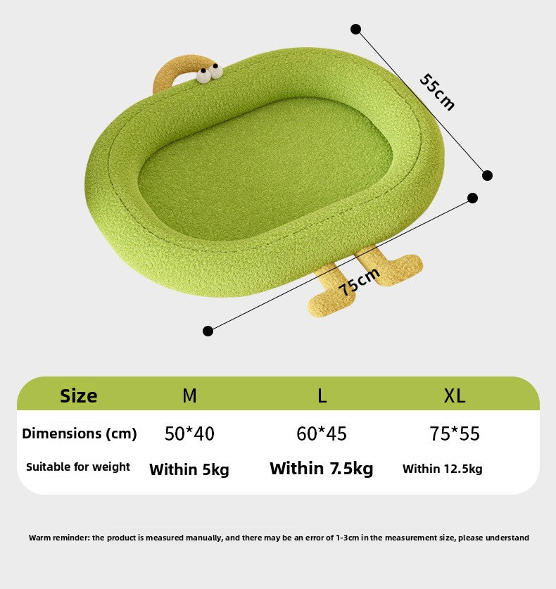 All Season Cat Bed Winter Warm Cat Sofa Cushion Pet Nest for Indoor Cats Cozy Sleeping Pad