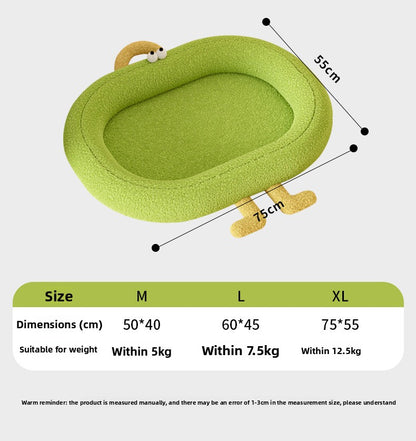 All Season Cat Bed Winter Warm Cat Sofa Cushion Pet Nest for Indoor Cats Cozy Sleeping Pad