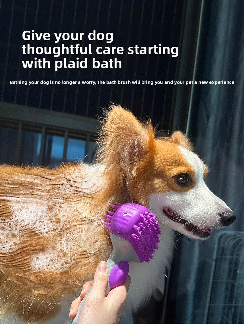 Dual Sided Pet Grooming Brush for Dogs Cats Massage Bath Shedding Deshedding Comb Professional Pet Care Tool